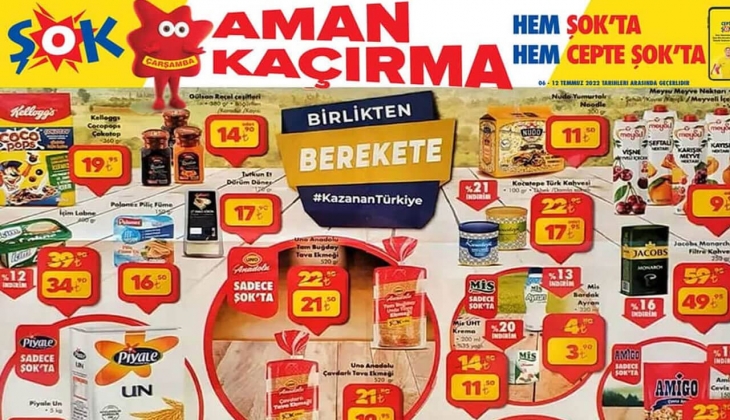 ŞOK 6 Temmuz kataloğu! 6 Temmuz Çarşamba ŞOK kataloğu yayınlandı mı?