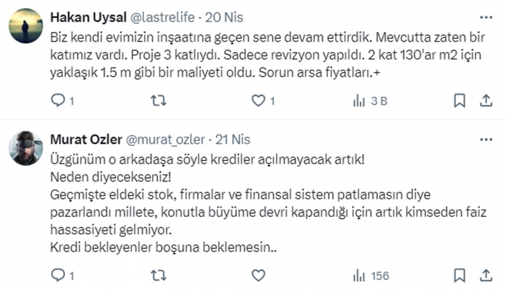Müteahhitler konut fiyatlarında hızlı artış beklemiyor!