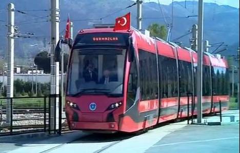 Bursa'daki İpekböceği tramvayının seferlerine başlandı!