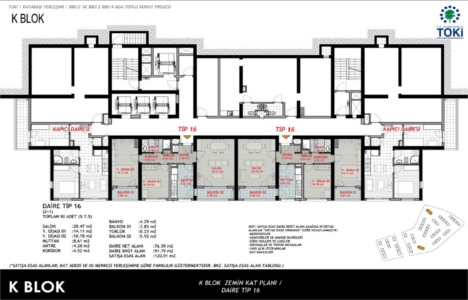 TOKİ Kayaşehir 18. Bölge kat planları!