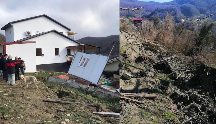 Sinop'ta yaşanan heyelan dehşete düşürdü! Manzarayı görenler 'Çok büyük afet yaşandı' tespiti yaptı 