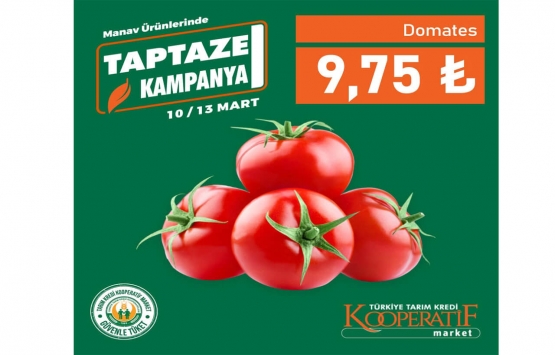 Kooperatif Market ten 5 meyve ve sebzede kampanya! İşte fiyat listesi!