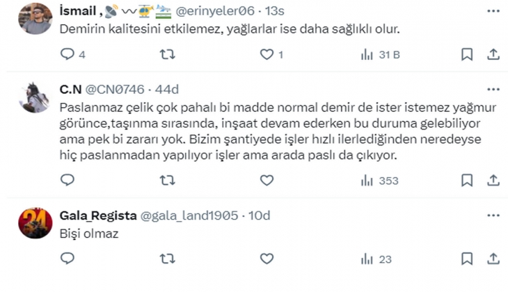Emlak Konut GYO - THY Yenişehir Evleri nin inşaatında flaş iddia: Konutlar paslı demirlerle yapılıyor!