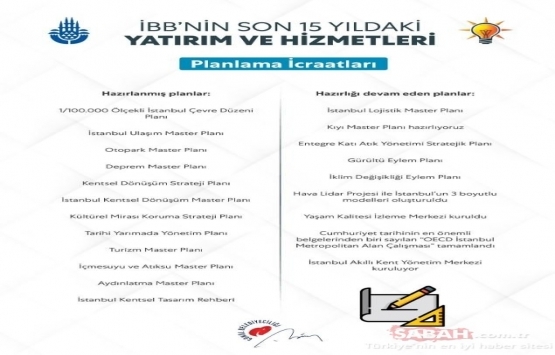 İBB nin son 15 yıldaki yatırım ve hizmetleri yayınlandı!