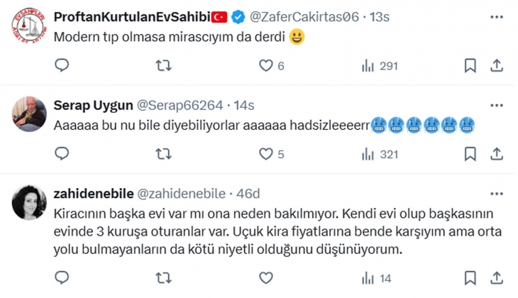 İhtiyaçtan tahliye davasında kiracıdan şok savunma: Benim mülküm varsa o evde otursunlar!