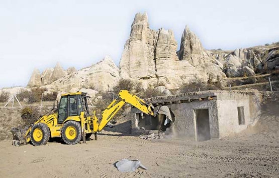 Kapadokya’da kaçak yapı avı!