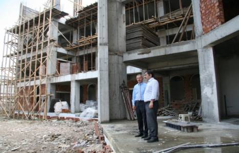 Süleyman Dişli, Orta Mahalle İmam Hatip Ortaokulu inşaatını inceledi!