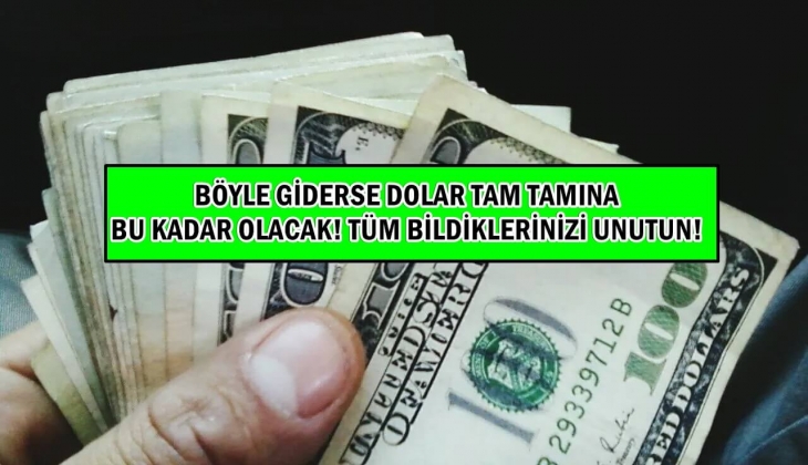 İngiliz şirketten dolar tahmini geldi! Böyle devam ederse dolar tam tamına bu kadar olacak! Tüm bildiklerinizi unutun