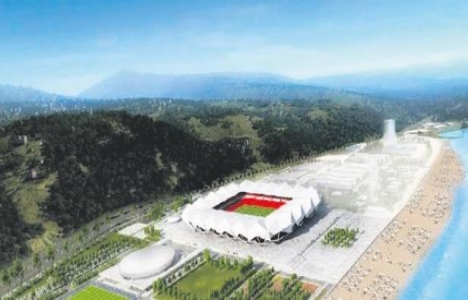 Trabzon Akyazı Stadı'nda çalışmalar hız kesmiyor!