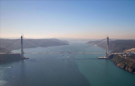 Yavuz Sultan Selim Köprüsü nde son tabliyeler yerleştirildi!