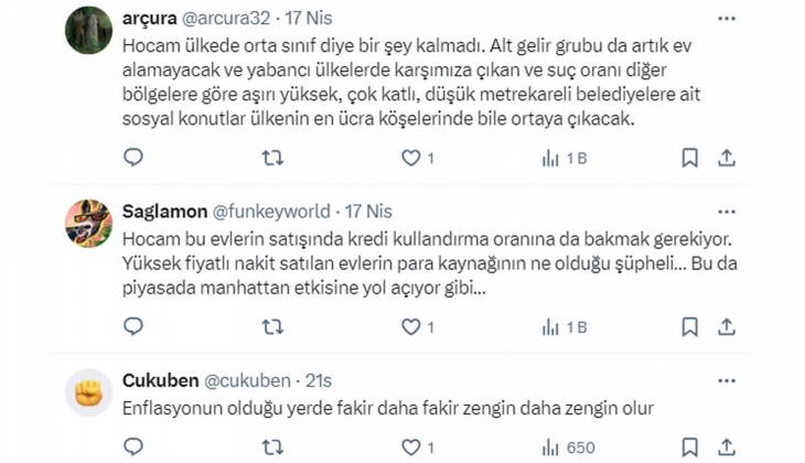2-5 milyon TL lik konutlar yavaş, 10 milyon TL lik konutlar daha hızlı satılıyor! Bunun sebebi ne? 