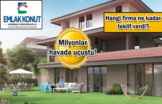 Emlak Konut GYO Vadi Evleri 1.Etap ihalesine 7 firmadan teklif!