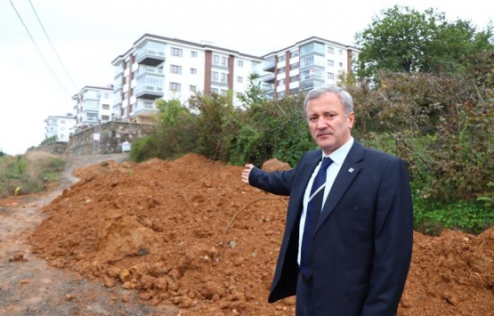 Ortahisar da tapusu bende dediği yolu kapattı!