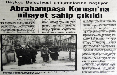 1985 yılında Abrahampaşa Korusu mezbele haline gelmiş!