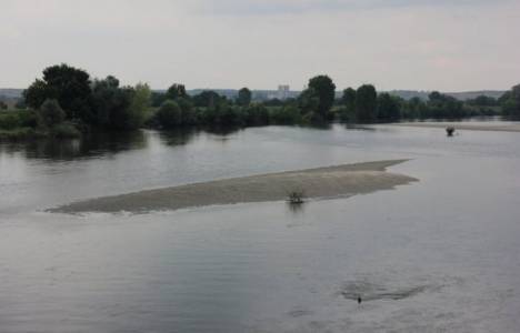 Meriç Nehri'nde su seviye azaldı!