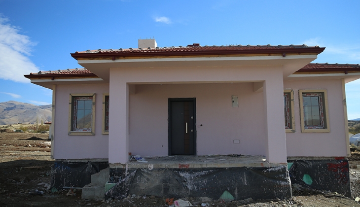 Malatya Doğanşehir de köy tipi afet evleri teslime hazırlanıyor!