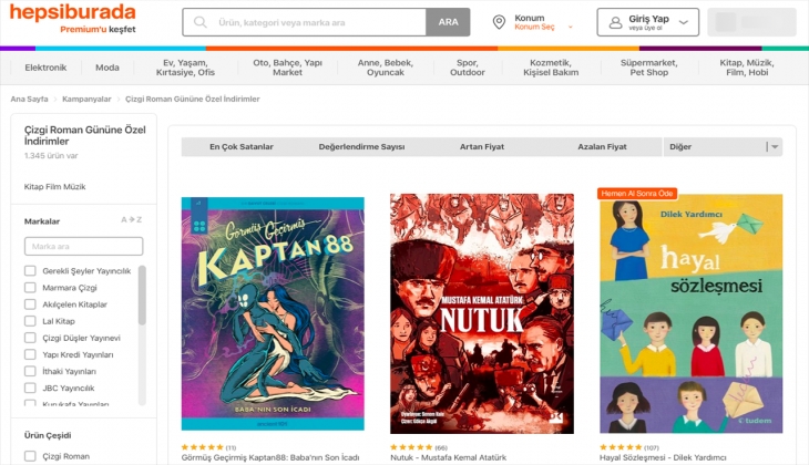 Hepsiburada, Dünya Çizgi Roman Günü’ne özel kampanya düzenledi! İşte 25 Eylül 2022 çizgi roman fiyatları