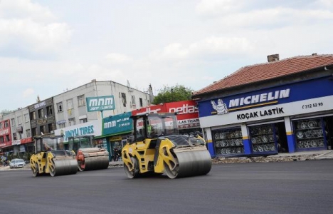 Ankara Kazım Karabekir'de son asfalt serimi!