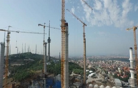 Çamlıca Camii’nde kubbenin yapımına başlandı!