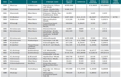 Türkiye de kaç riskli alan var?