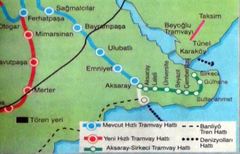 1992 yılında Aksaray-Sirkeci tramvay hattının ilk etabı açılacakmış!