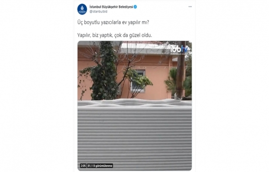 İstanbul da 3 boyutlu yazıcı ile ev inşa edildi!