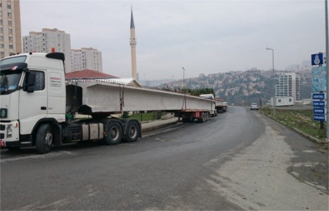 Ispartakule Bahçeşehir yolunda köprü montajına başlandı!