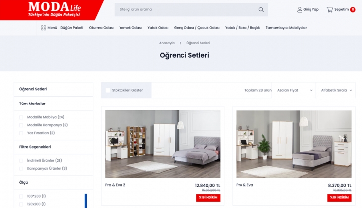 ModaLife’tan kendi evini kuran üniversite öğrencilerine özel cazip kampanya! İşte 16 Eylül 2022 fiyat listesi