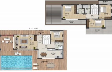 Hezarfen Villaları nda 1 milyon 50 bin TL ye! Yeni proje!