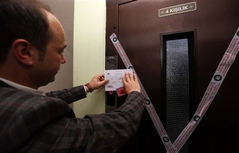 Yenimahalle Belediyesi'nden tehlike saçan asansörlere mühür!