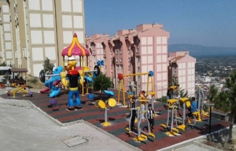 Bursa TOKİ Konutları'na oyun parkı yapıldı!