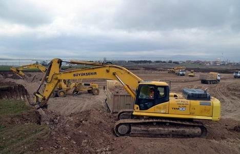 Akyurt Fuar Alanı kazı dolgu çalışması devam ediyor!