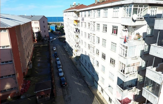 Rize de 96 daireli 4 bina yan yattı!