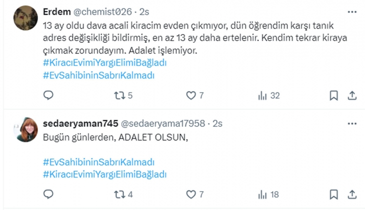 Mağdur ev sahibinden Bakan Tunç a çağrı: Yüzde 25 zam sınırı helal değildir, asıl olan adaletin sağlanmasıdır!