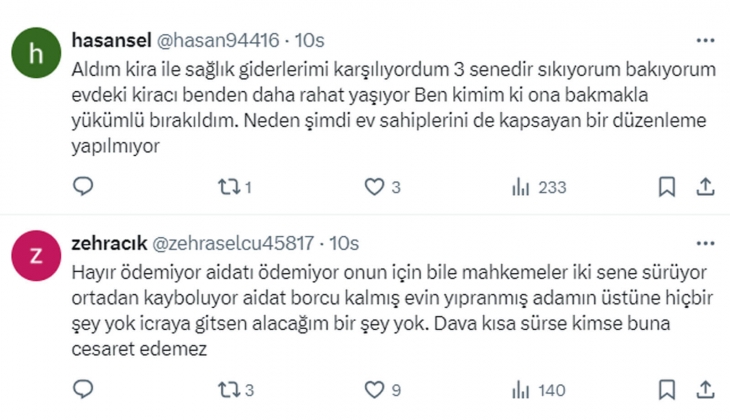 Avukattan Cumhurbaşkanı Erdoğan a çağrı: Yüzde 25 sınırı çözüldü, sıra kiracıların tahliyesini kolaylaştıran düzenlemede