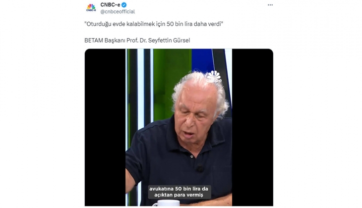 BETAM Başkanı Prof. Dr. Seyfettin Gürsel: Kamu ve yerel yönetimler sosyal konuta yönelmeli! 