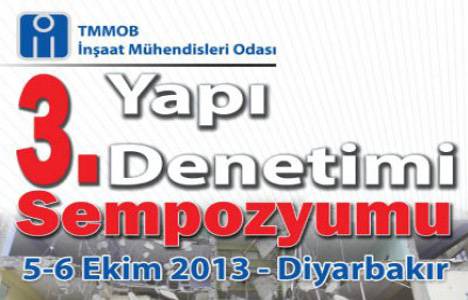 Diyarbakır'da 3. Yapı ve Denetim Sempozyumu başladı!