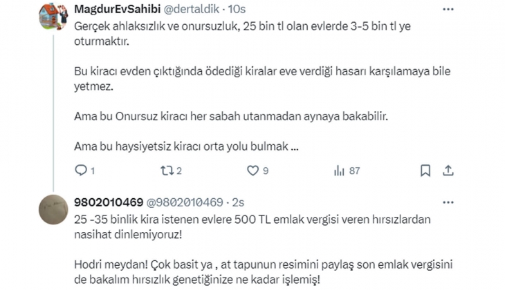 Mağdur ev sahibi: Ek maddeyle nasıl yüzde 25 sınırı geldiyse, yeni ek maddeyle bunu telafi etmenin zamanı gelmedi mi?