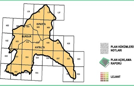 Antalya Burdur Isparta çevre düzeni planı askıda!
