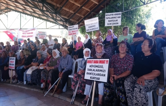 Muğla'da arazi davası protestosu!