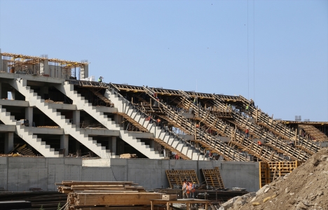 Ordu Stadı nın yüzde 45 i tamamlandı!