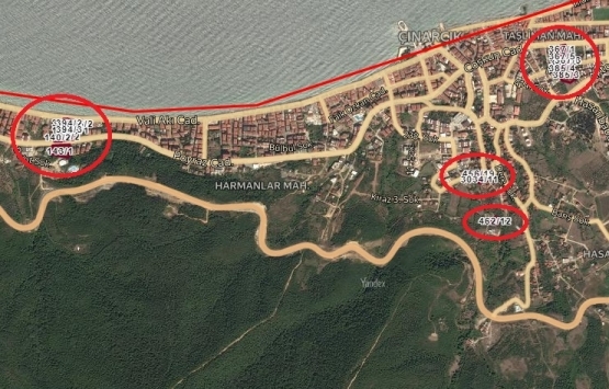 Çınarcık'ta 37.8 milyon TL'ye satılık 19 gayrimenkul!