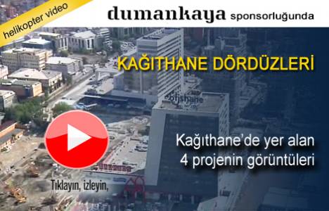 Kağıthane'de hayata geçirilen 4 proje havadan görüntülendi!