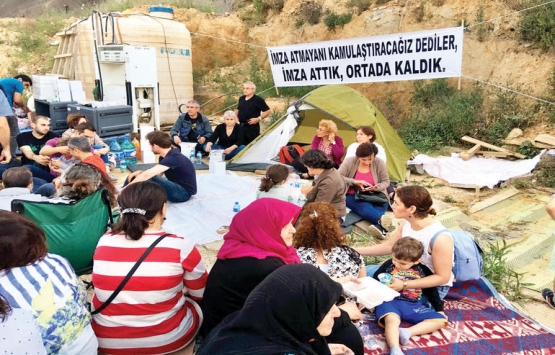 Fikirtepe mağdurları evsiz kalınca şantiyeye çadır kurdu!