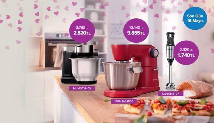 Bosch'tan mutfak makineleri ve el blenderları'nda büyük indirim! İşte güncel fiyat listesi
