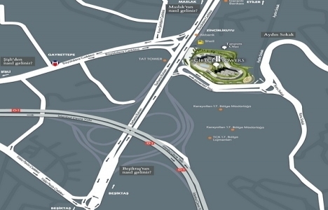 Zincirlikuyu Çiftçi Towers nerede!	