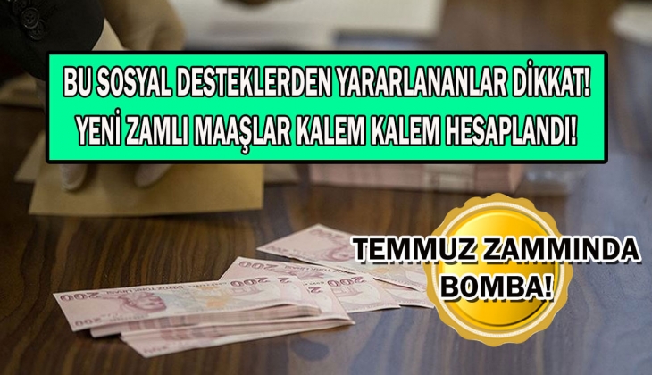 65 yaş aylığı, engelli maaşı, evde bakım parası tek tek açıklandı! Şimdi Temmuz zamlı yeni maaşlarınıza bakın! 