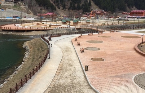 Uzungöl de peyzaj düzenlemeleri tamamlandı!