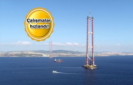 1915 Çanakkale Köprüsü'nde ilk tabliye bloğun montajı yapıldı!