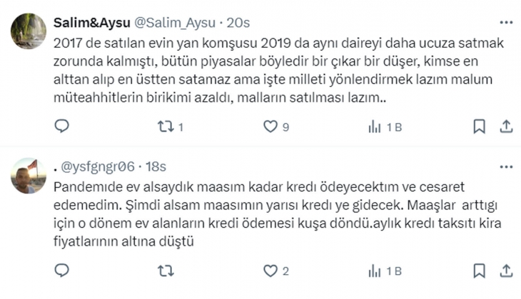 Düşük faizde değil, yüksek faizde konut fiyatları düşmüşken, ev almak iyidir!